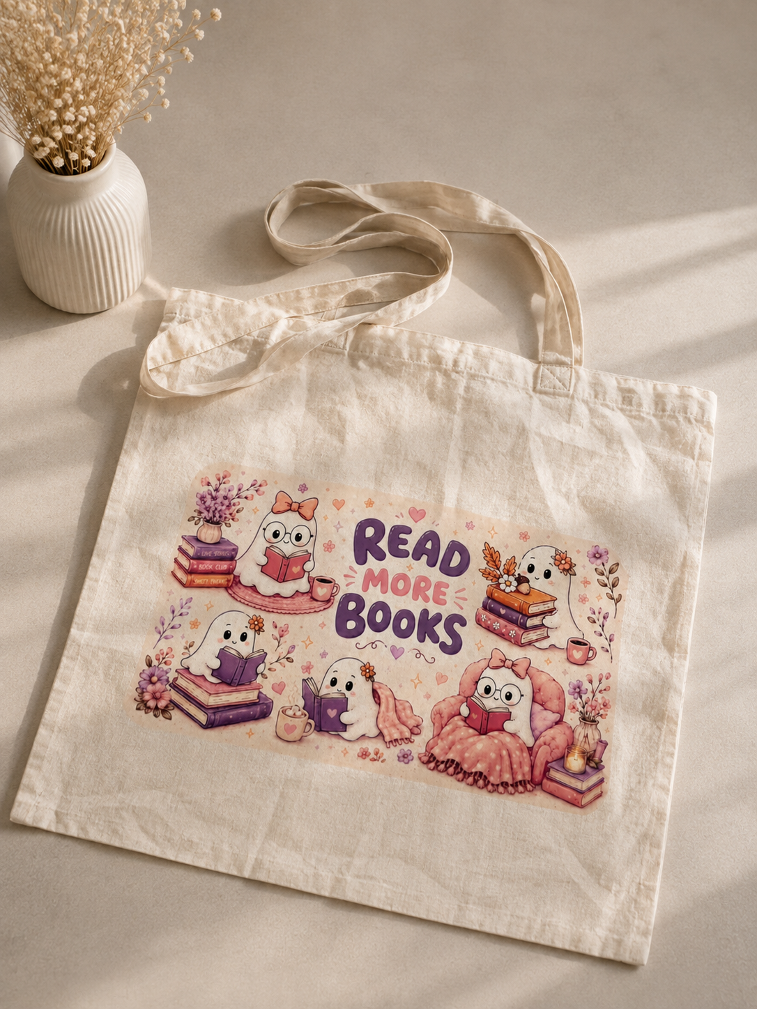 🛍️ 📚Stofftasche – Read More Books