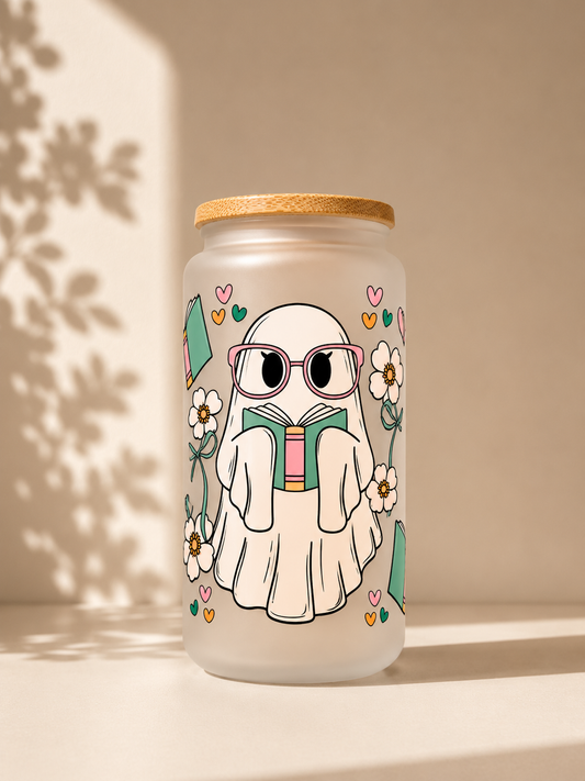 Trinkglas ,,Bookish Ghost“