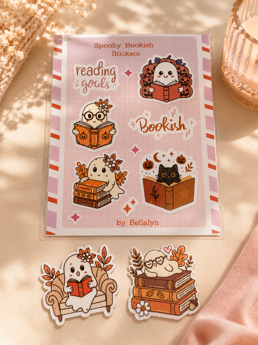 Spooky Bookish Sticker Set 👻📚