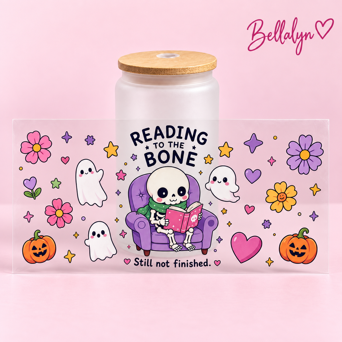 Trinkglas ,,Reading to the Bone“