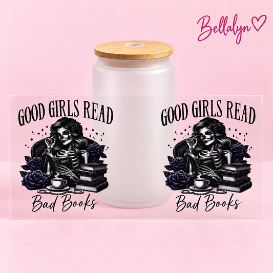 Trinkglas ,,Good Girls Read“