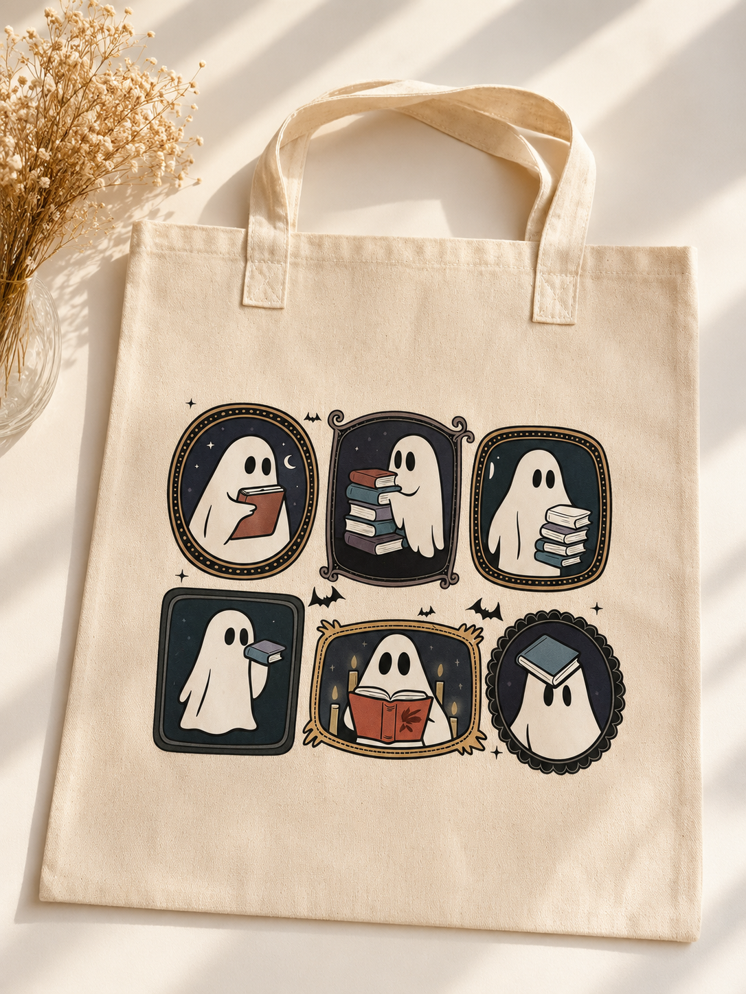 Stofftasche- Geisterbücher