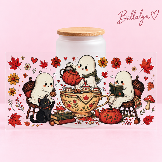 Trinkglas ,,Ghostly Autumn Tea Party“