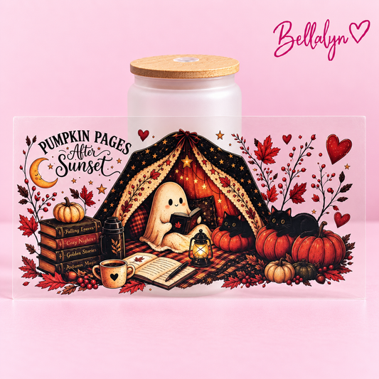 Trinkglas ,,Pumpkin Pages“