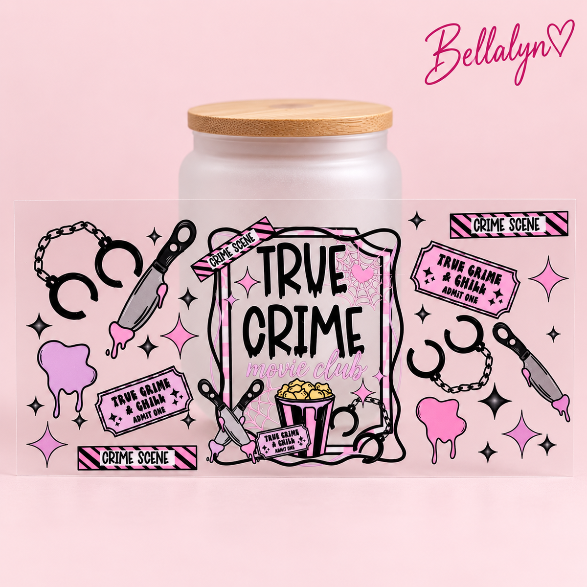 Trinkglas „True Crime”