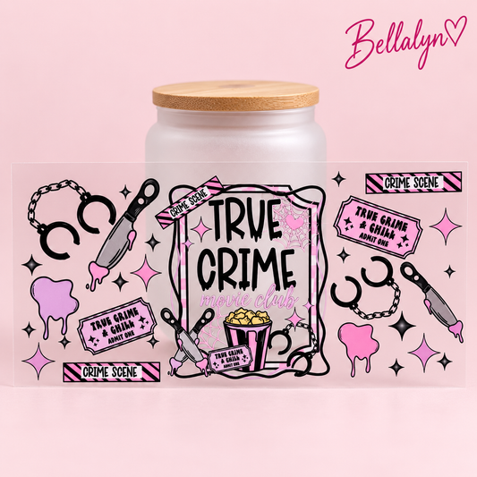 Trinkglas „True Crime”