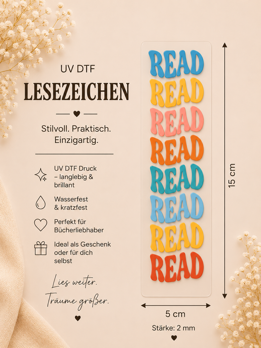 📚📖UV DTF Lesezeichen – Read