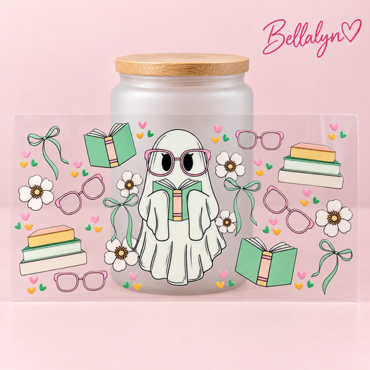 Trinkglas ,,Bookish Ghost“