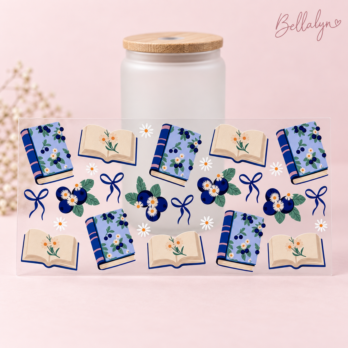 Trinkglas „Blueberry Books“