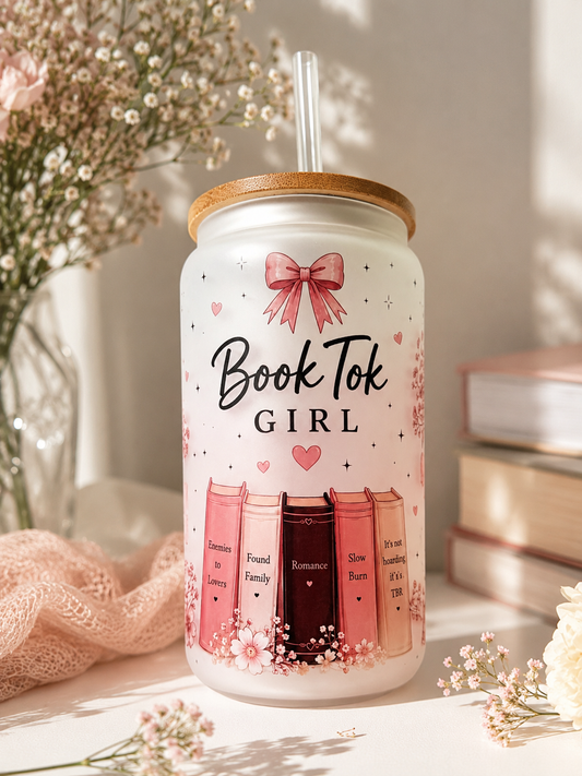 ,,BOOK TOK GIRL“  Trinkglas