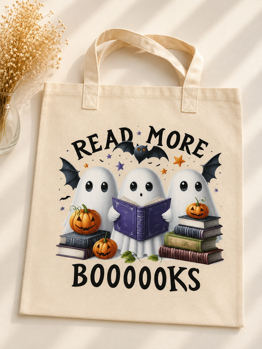Stofftasche- ,,Spooky'' Read More Books