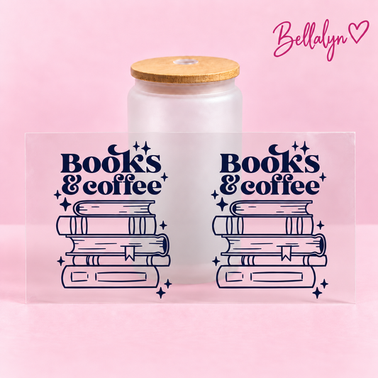 Trinkglas „Books &Coffee“