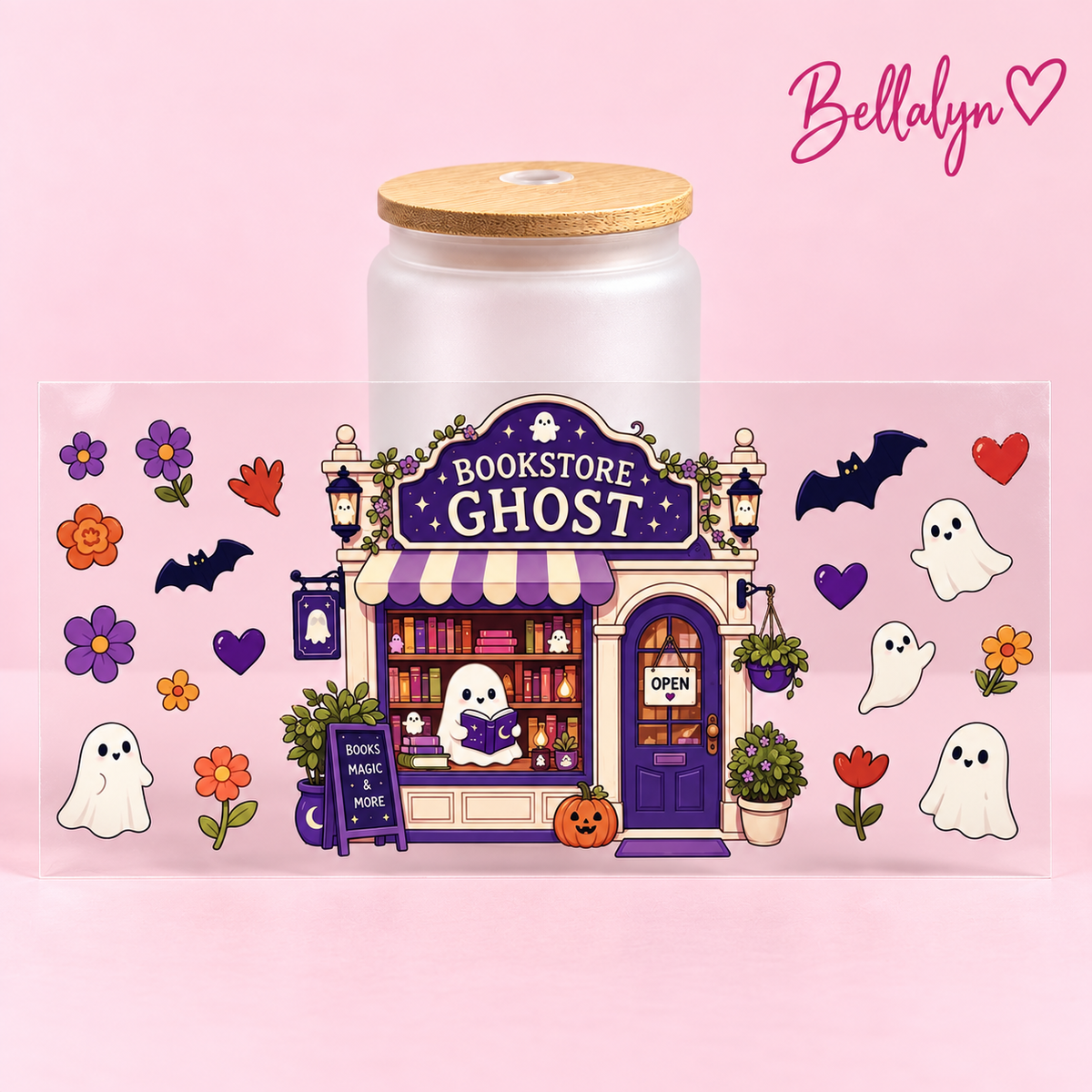 Trinkglas ,,Bookstore Ghost“