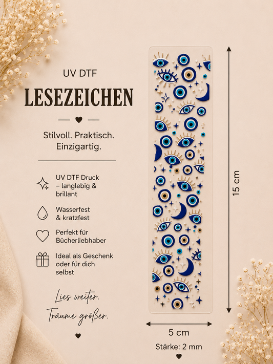 🧿UV-DTF Lesezeichen-,,Schutzauge“