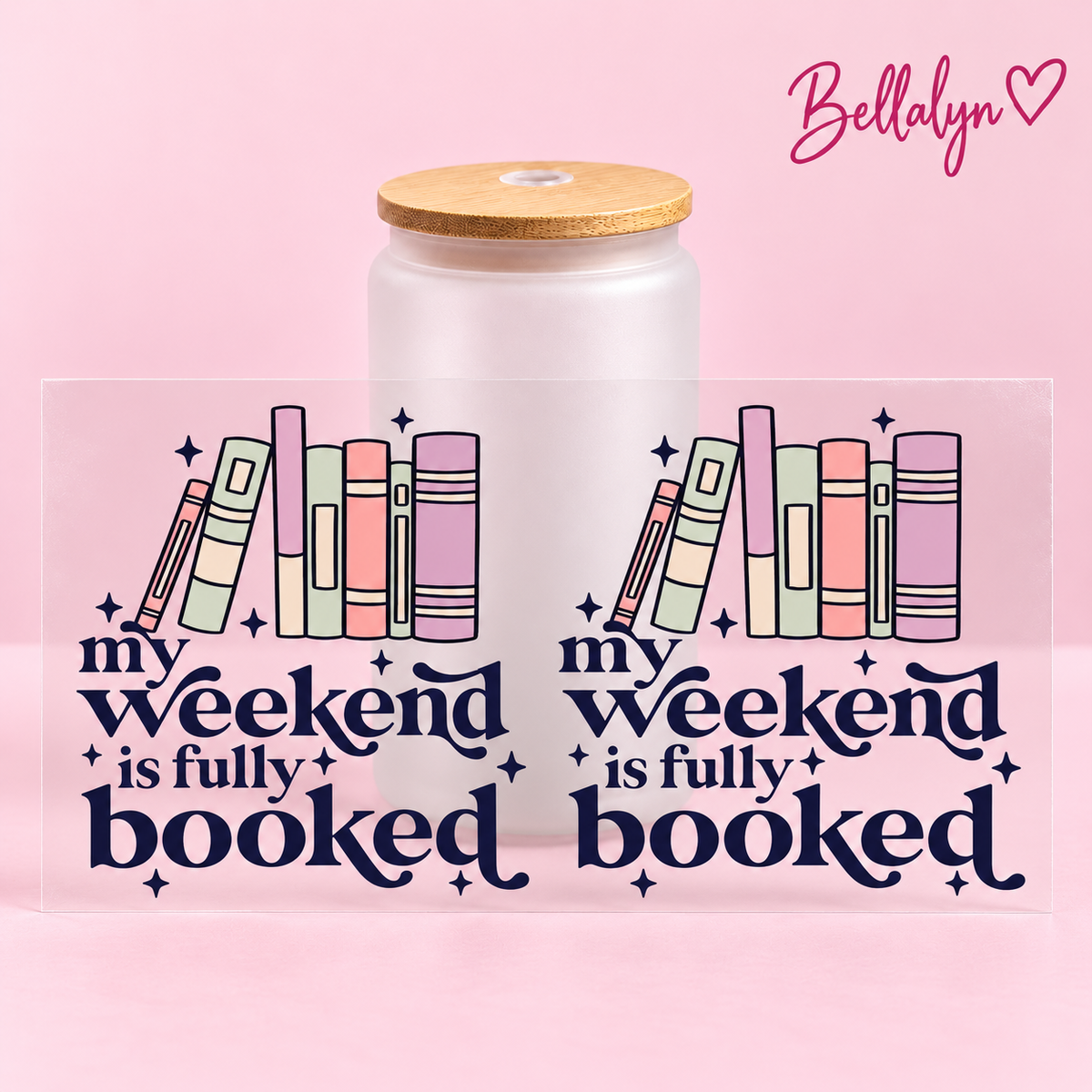 Trinkglas ,,My Weekend is fully booked“