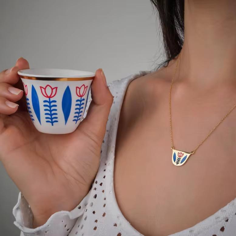 Arabische Kaffeetassen-Halskette